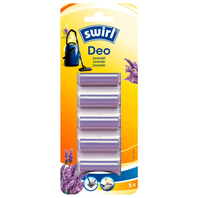 Swirl® Lavendel Staubsauger-Deo-Sticks, 5 Stück